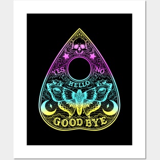 Ouija Planchette Board. Night Moth Posters and Art